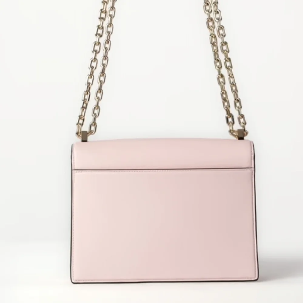 Kate Spade ♠️ NY Deco Chain Shoulder Bag In Pastry Pink NWT